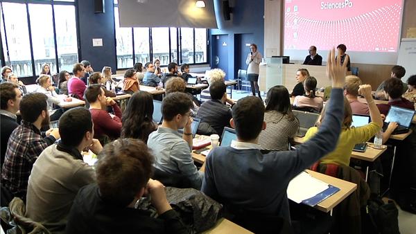 Students in classroom at the university