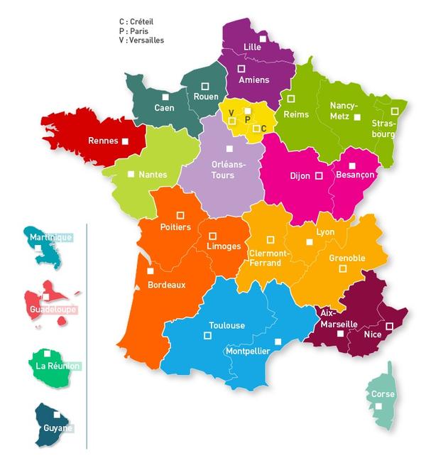 map of france